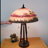 Fine Art Lighting Reverse Hand Painted Glass Table Lamp Lake Design