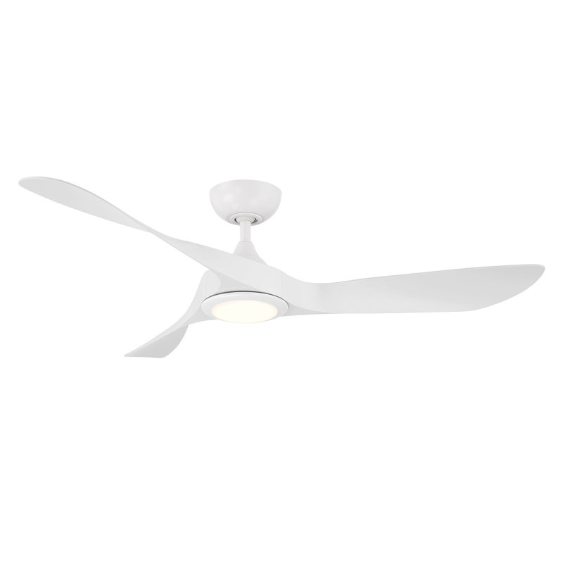 Ventilateur de plafond intelligent à 3 pales intérieur / extérieur Swirl avec kit d'éclairage à DEL sélectionnable 2700K-3000K-4000K-5000K et télécommande inclus