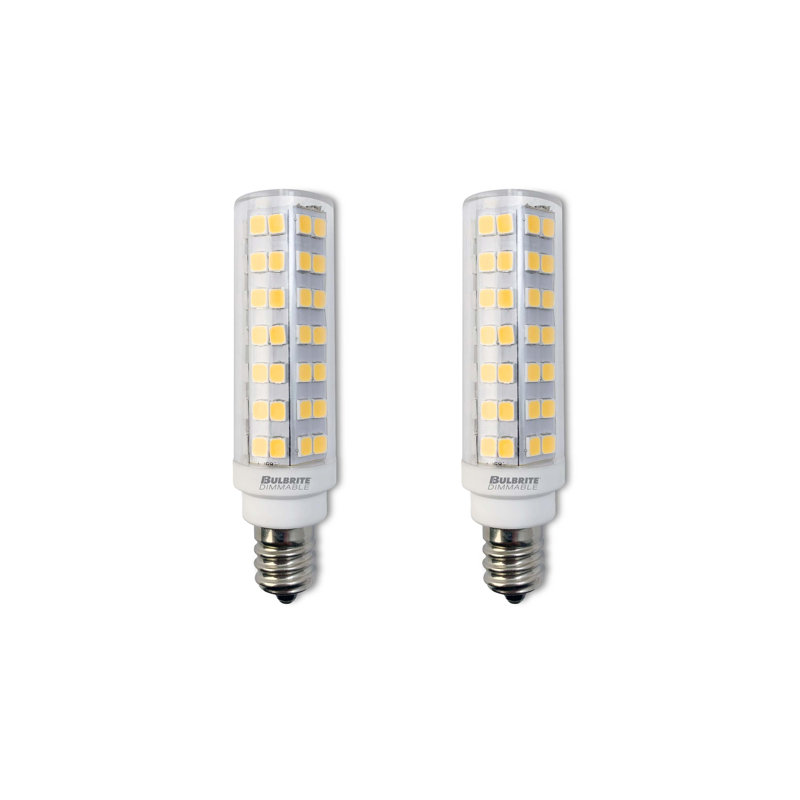 6,5 watts (équivalent à 70 watts), ampoule à DEL T6 à intensité variable, culot candélabre blanc chaud E12, 2700 K