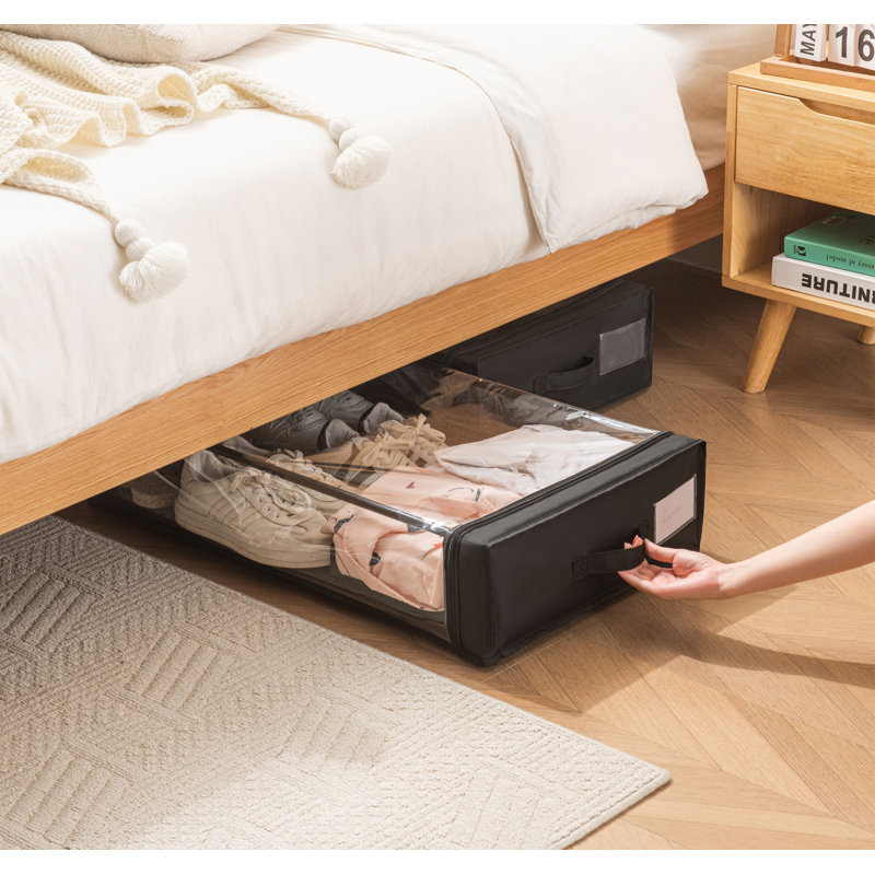 Rangement sous le lit avec roulettes, sacs de rangement roulants 36 x 18,1 x 7,3 pouces, paquet de 2
