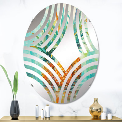 Miroir mural oval