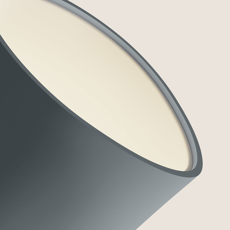 Vessel Pendant Light, 18" H x 14.5" W x 9" D, Mustard, Black