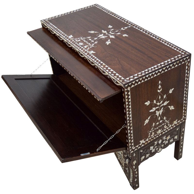 Syrian 39'' W Solid Wood Console Table