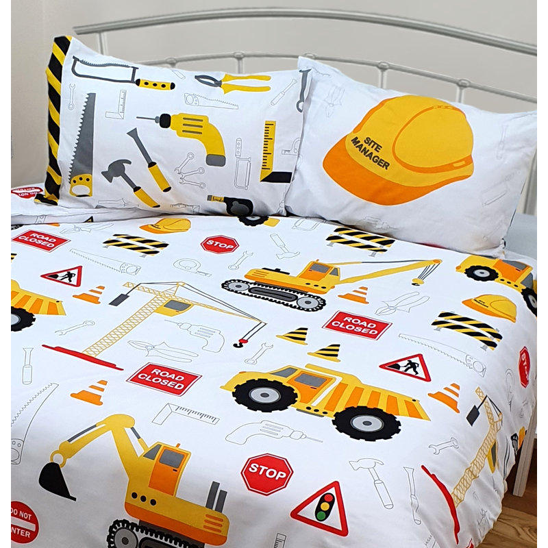 CONSTRUCTION Brecksville Duvet Cover Set., 120 x 150cm Duvet Cover + 1 Standard Pillowcase
