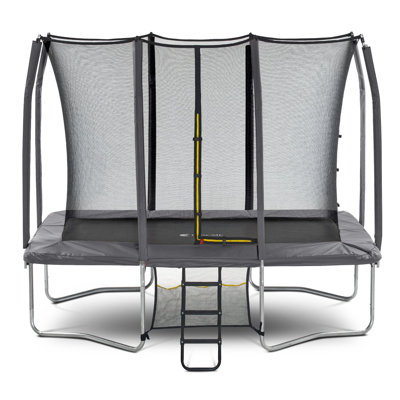 Trampoline de jardin rectangulaire 8 'x 12' avec enceinte sécuritaire