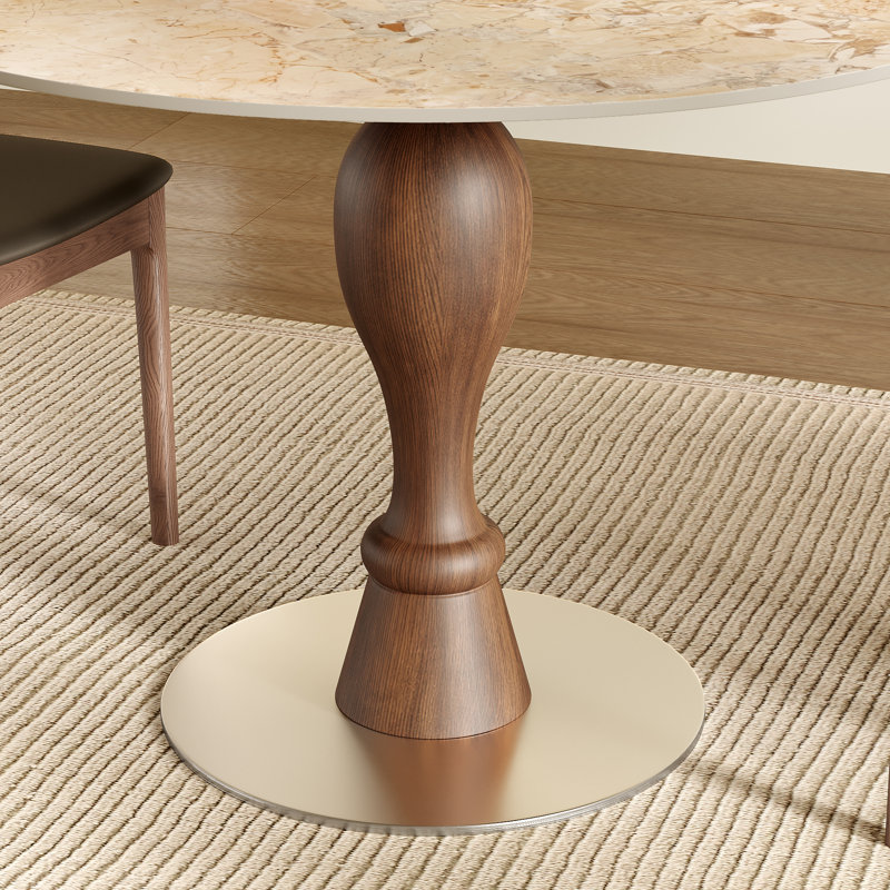 Ensemble de chaises bistro 39 "/ 43" pour 2 à 4 tables de salle à manger coin-repas avec base en pierre frittée et base en métal