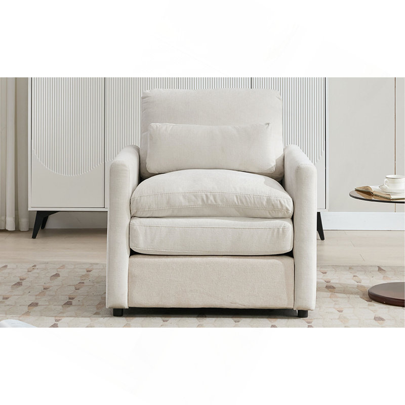 Fauteuil rembourré Cozy, Beige