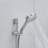 10-Inch Shower System, Slide Bar Shower Faucets Sets Complete Round Shower Heads And 5-Spray Handheld Combo, Wall Mounted Matte Black Shower Faucet