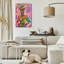 Art mural en verre Trinx «Foxy Dresser» par Dean Russo, ACR-50582-1896804560