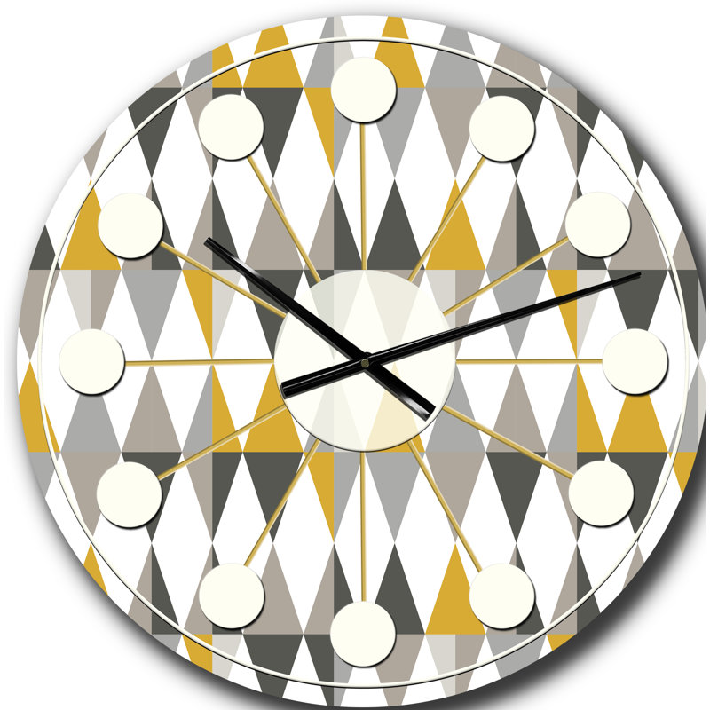 Horloge murale Diamond Mid-Century, Grand