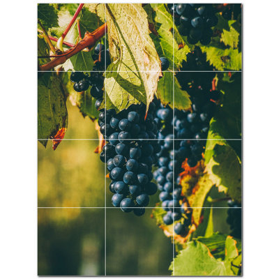 Murale en céramique satinée 6 "x 6" Wine Photo