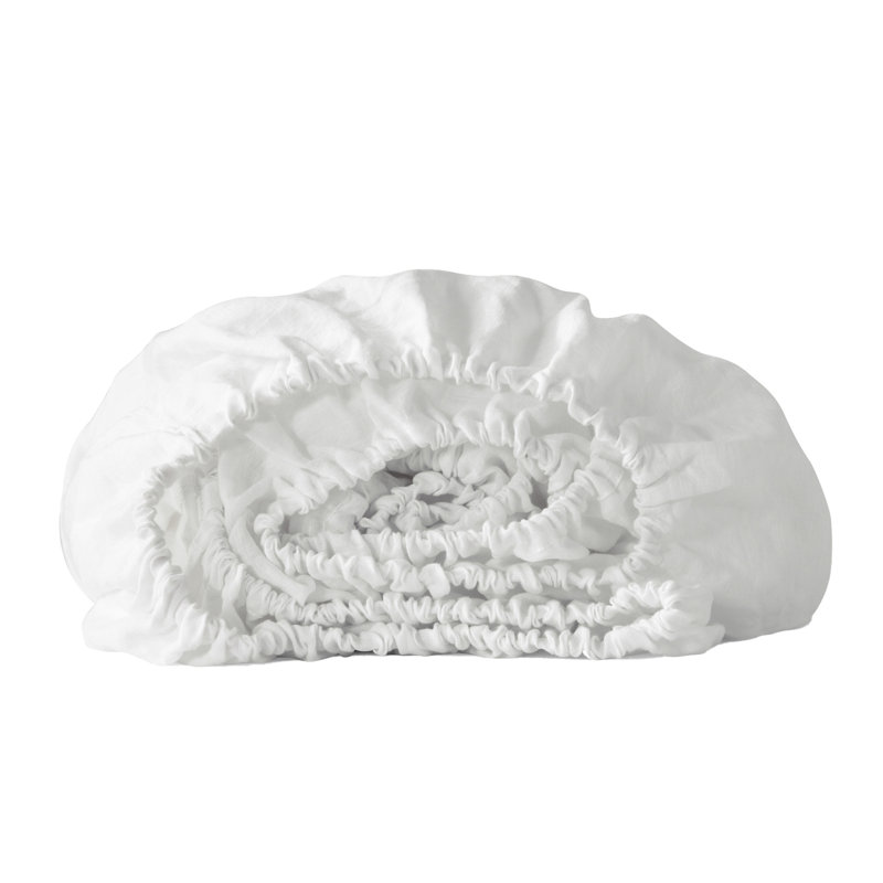 Ivory Linen Queen Fitted sheet