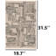 Tapis ivoire et gris anthracite