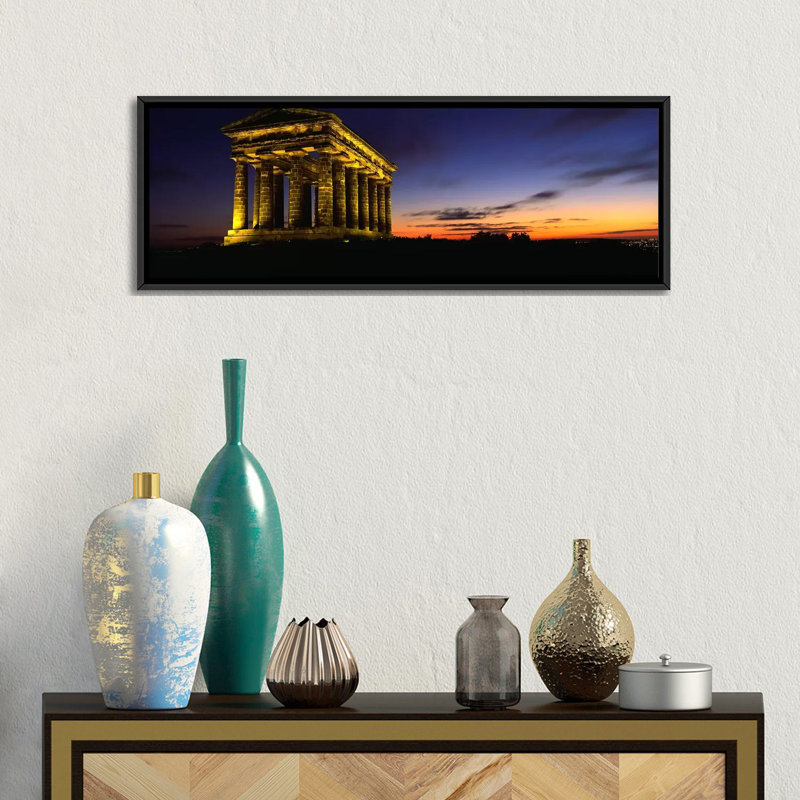 «Penshaw Monument, London, England» par Panoramic Images - Impression sur toile tendue sur châssis, Toile avec cadre noir