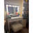 Vanity Desk With Mirror And Lights,Dressing Table With Large Drawer,2 Level Storage Dresser 3 Lighting Modes Adjustable Brightness
