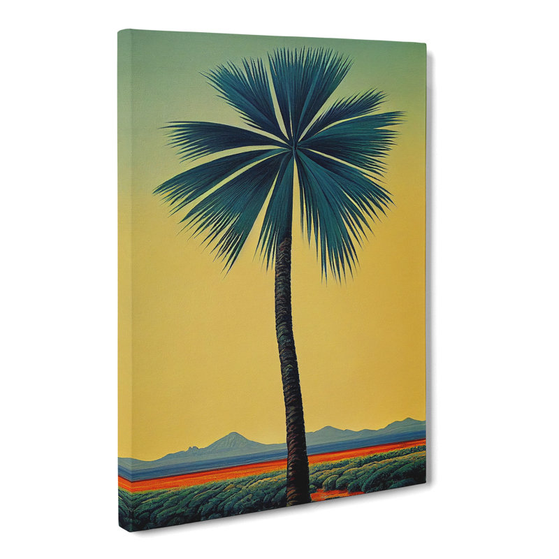 Palm Tree Landscape - Wrapped Canvas, 50cm H x 35cm W x 3cm D