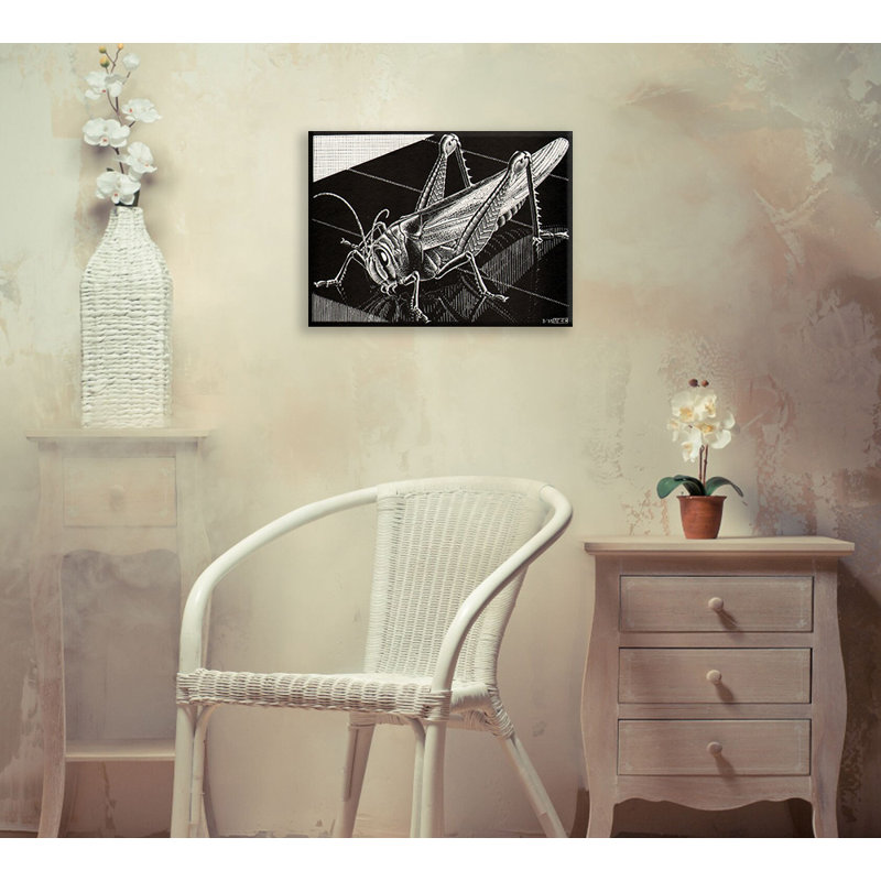Grasshopper by M.C.Escher Gallery Wrapped Canvas, 13" H x 18" W