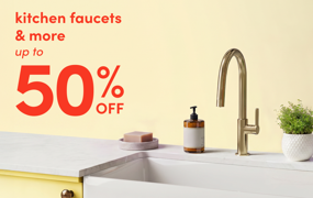 kitchen faucets & more on sale