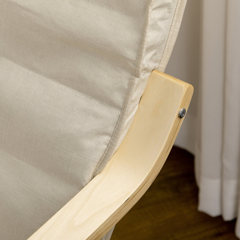 Zhao Lounge Chair Recliner Adjustable Footrest Home, Cream White