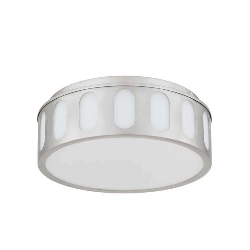 Luminaire encastré en nickel brossé 11,25 pouces à DEL, fixation au plafond, trois températures de couleur