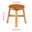 Borg Solid Wood Accent Stool