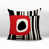 Red/Black/Off-White Abstract