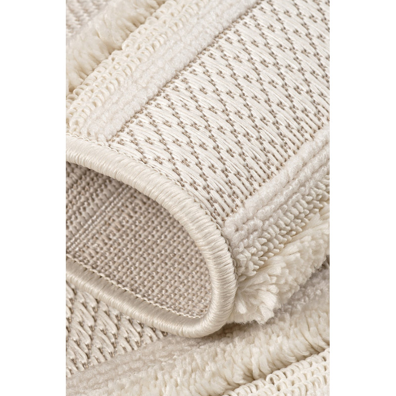 Salah Striped Machine Made Indoor / Outdoor Area Rug, Rectangle 120 x 180cm