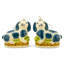 Pair of Pink Bunnies Glass Ornament-1957226085