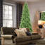 Arbre de Noël mince - pointes, branches en PE + PVC, conception à charnières pour une installation facile, support en métal stable - idéal pour les coins et les petits espaces-2058916059