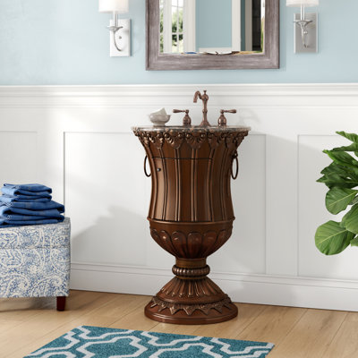 Ademir 23.5'' Single Bathroom Vanity with Granite Top