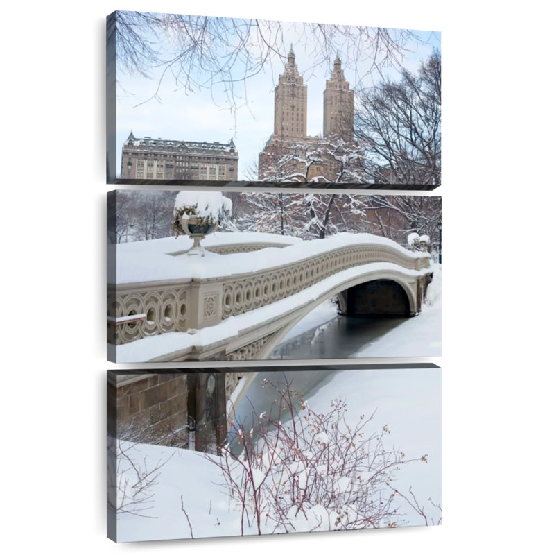 Lilie Snowy Bow Bridge, 38'' H x 24'' W