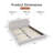 Boucle Upholstered Bed Frame With Tall Curved Headboard, Modern Minimalist Style-1167860284-1169058528
