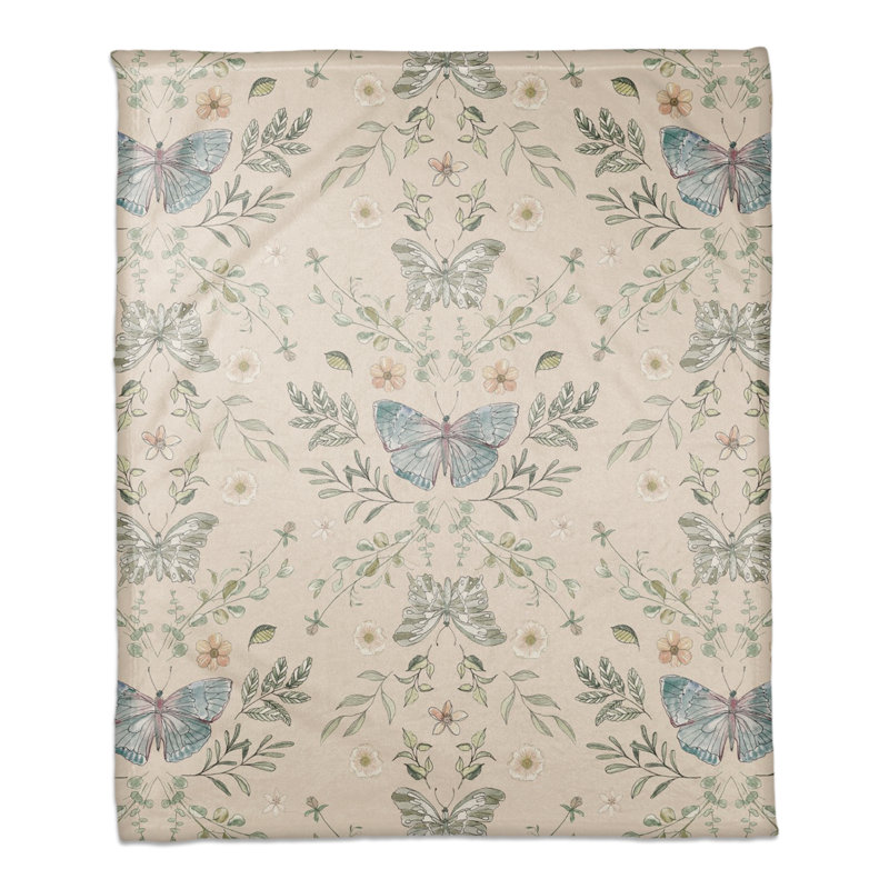 Hand Woven Throw Blanket, Cream