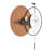 Metal Wall Clock With Pendulum
