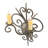 Kenneth Iron Candle Wall Light