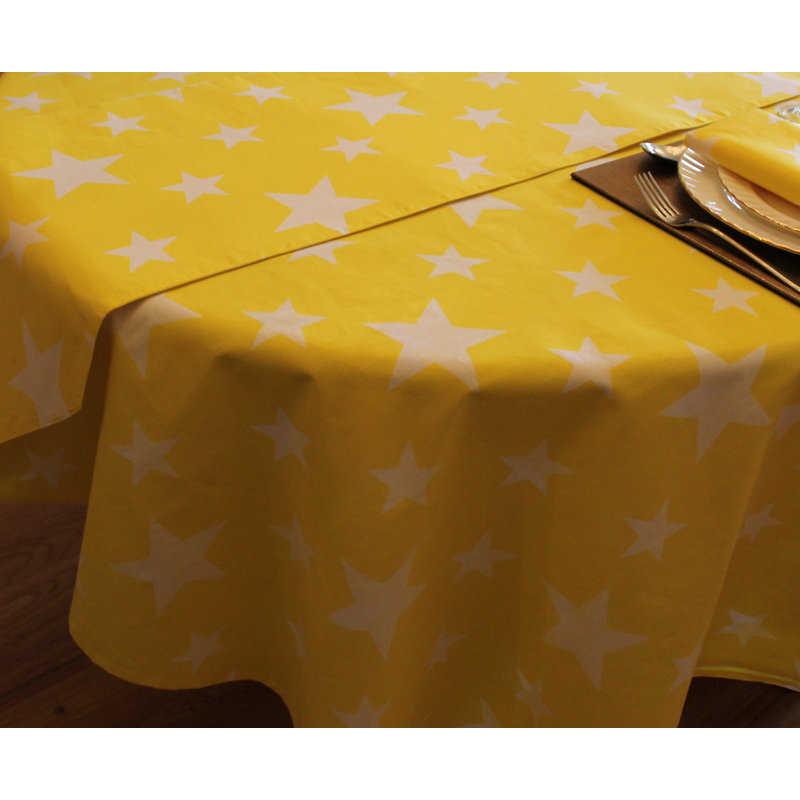 STARS Acherby Tablecloth, 138cm W x 138cm L, Yellow