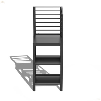 Outdoor Kitchen Island With Storage, Aluminum Kitchen Storage Island Outdoor Prep Table With Double Storage Rack, Freestanding Outdoor Corner Cabinet With Protective Cover Indoor Outdoor