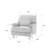 Upholstered Tan Nailhead Trim Accent Chair with Throw Pillow and Solid Wood Legs (Set of 2)-658513683