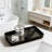 Ceramic Vanity Tray Set For Bathroom And Kitchen Countertop Organization, Waterproof And Heat Resistant Decorative Striped Organizer For Soap, Lotion, Jewelry, And Essentials