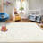 Ebern Designs Soft Fluffy Cream White Shag Area Rug for Living Room Bedroom Nursery Kids Room-1158648133-1164655152