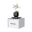 Table de chevet blanche flottante murale-1888739447
