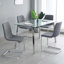 Chaise de salle à manger moderne et simple à lumière de luxe avec pieds et tabourets en métal, ensemble de 4 chaises-1093260363