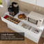 Armoire de cuisine avec comptoir pour four à micro-ondes l 63 po Calder-276646546