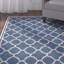 Herefordshire Hooked Navy Blue/Beige Rug-15827438