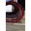 Tapis de couloir rouge en laine noué à la main de conception unique 2 pi 8 po x 9 pi 5 po New Age