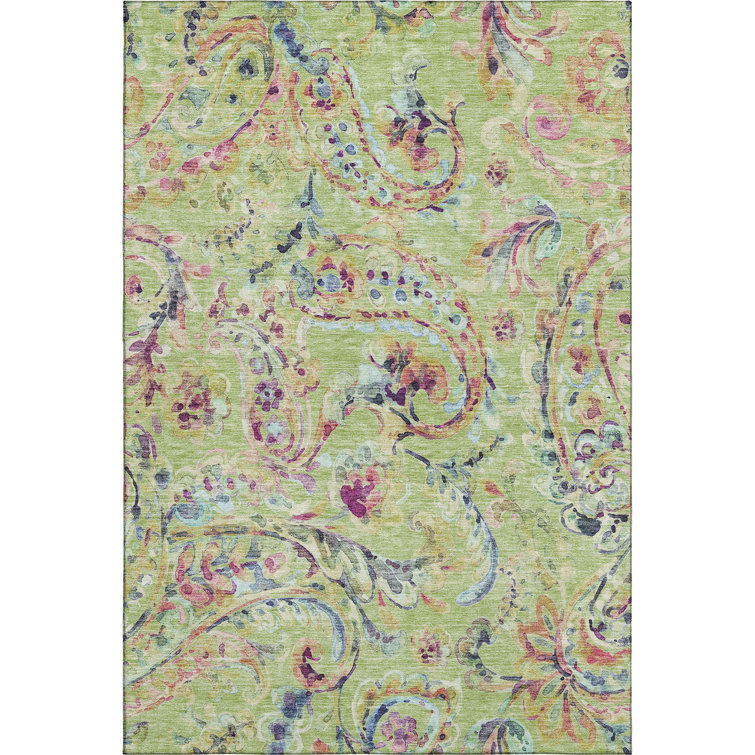 Premium Machine Washable Prisco Aloe Rug