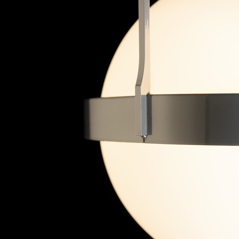 Atlas 1 - Light Globe Semi Flush Mount, Sterling