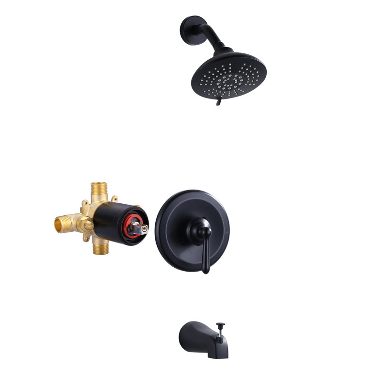 Robinet de douche, Noir mat