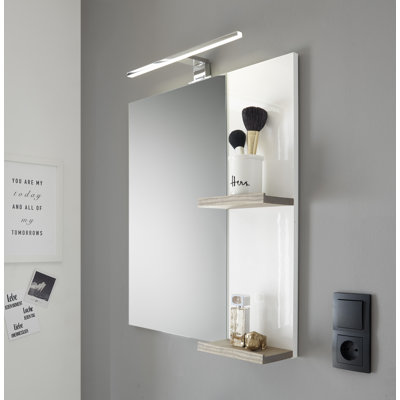 George-James Wood Flat Wall Mirror