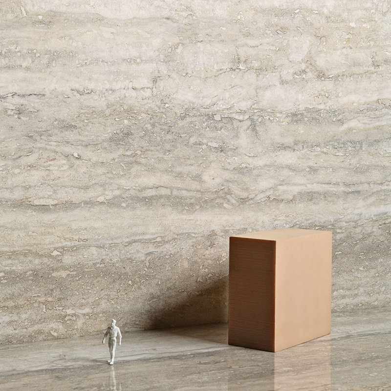 Carreau de porcelaine mat travertin 12X24 Travino, Beige